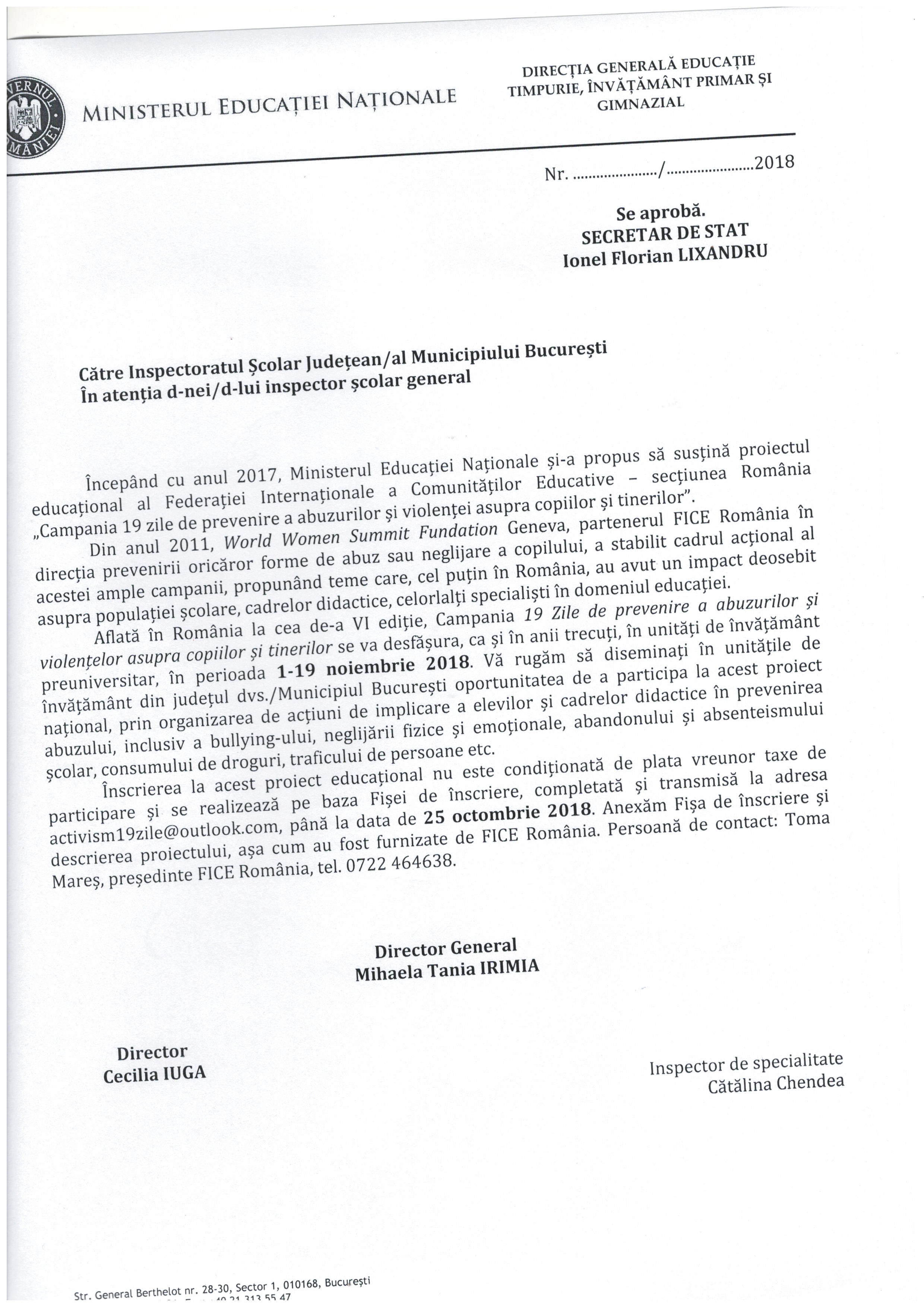 Proiecte Si Programe Educative Scolare Si Extrascolare
